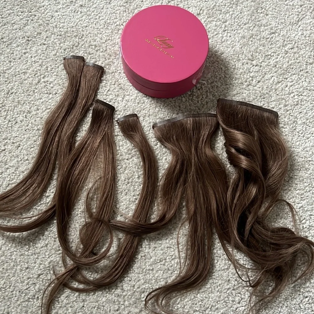Luxy Hair Extensions in Ash Brown - Picture 1 of 5